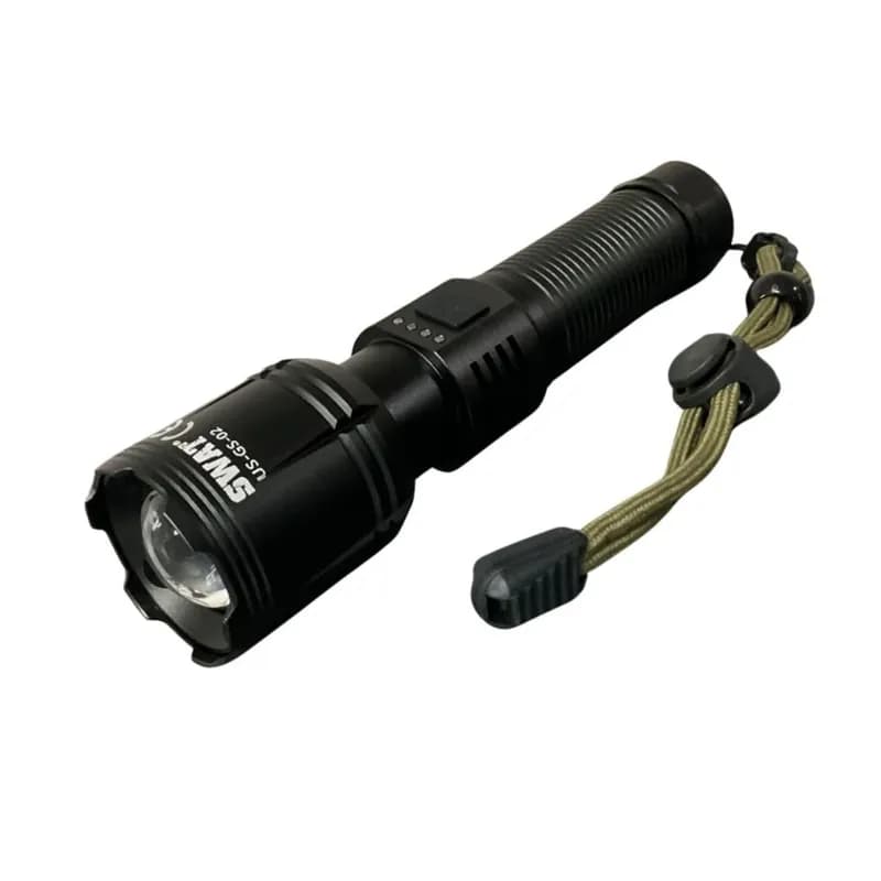 SWAT LED Flashlıght Şarjlı 20 W 2000 Lümen Us-GS02
