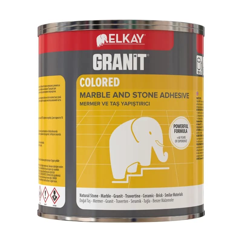 Elkay Granit Mermer Yapıştırıcı EB25 1200 gr Beyaz