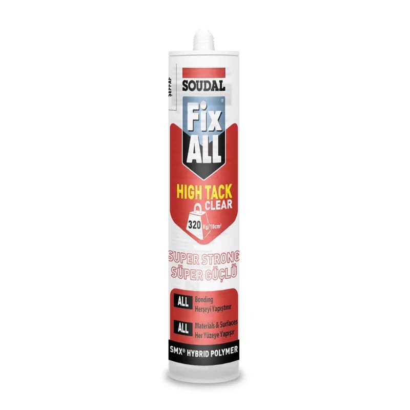 Soudal High Tack Fix All Adhesive Sealant 290 ml Clear