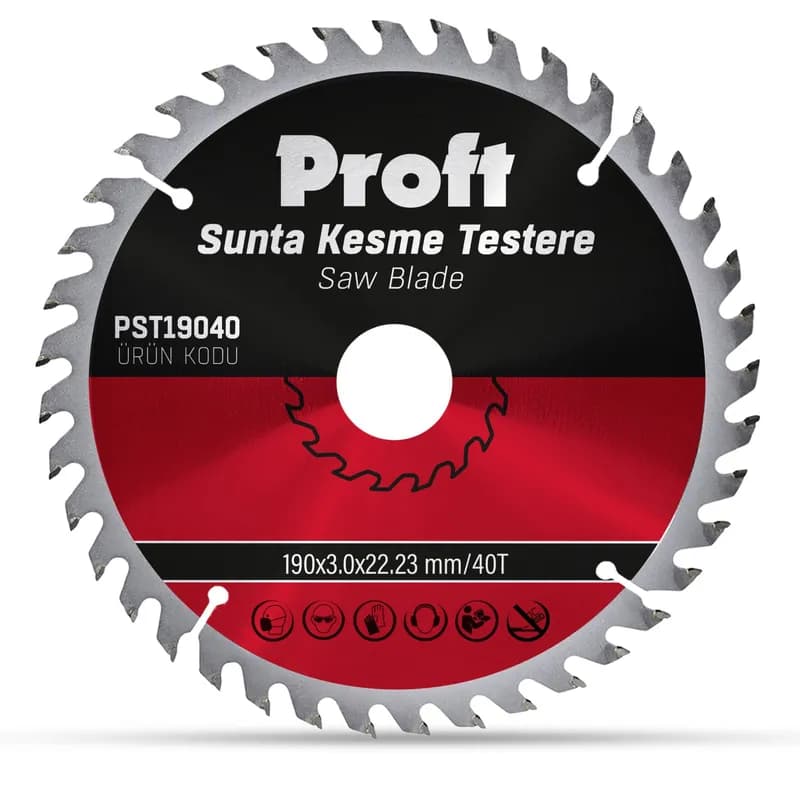 Proft Sunta Kesme Testere 190x3.0 (PST19040) 40T