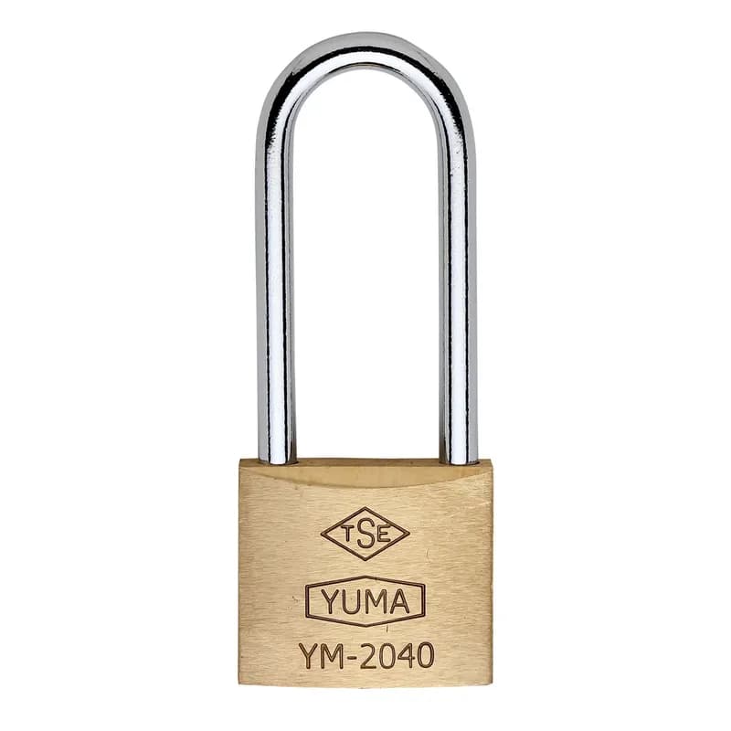 YUMA Pirinç Asma Kilit Uzun 40 mm YM-2040 l