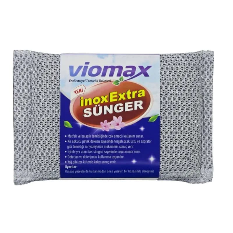 Wıomax Temizlik Inox Bulaşık Süngeri 2 Li KOD:785
