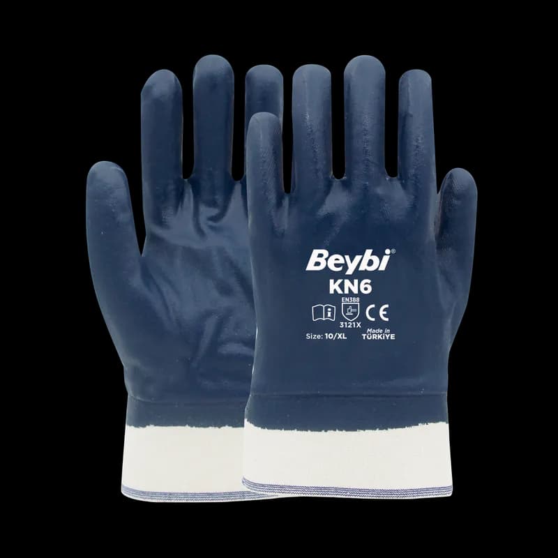 BEYBİ KN6 Petrolcü Nitril Eldiven NO:10
