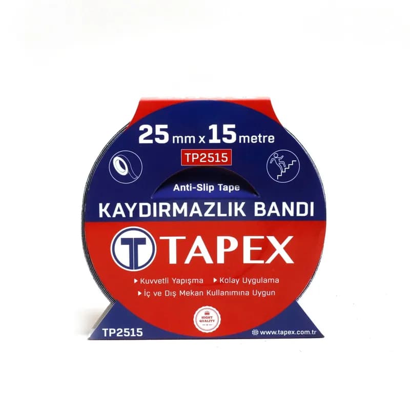 TAPEX Kaydırmazlık Bantı 25 MMX15 mt Siyah