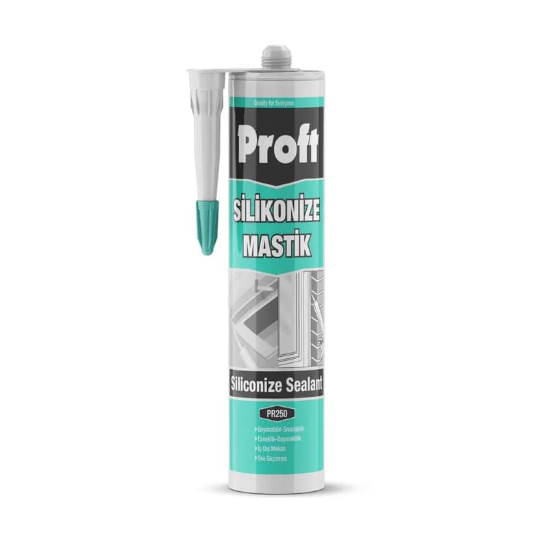 PROFT Silikonize Mastik 450 gr (PR250) Beyaz