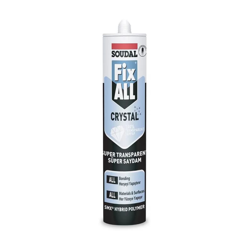 Soudal Crystal Fix All Adhesive Sealant 290 ml Clear