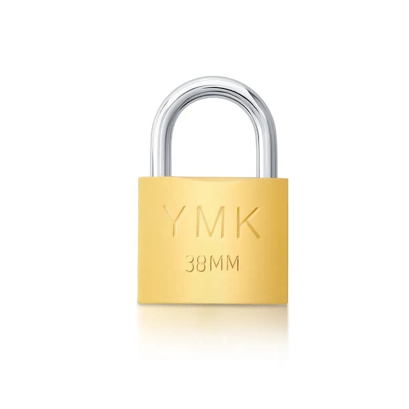 YMK Asma Kilit Sarı Kısa 38 mm YMK-1238B
