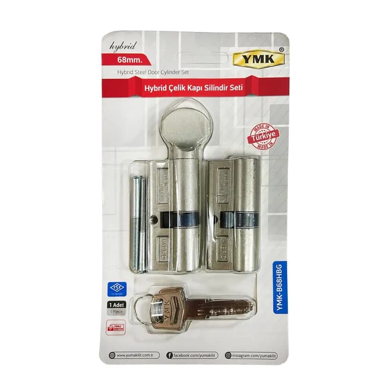YMK Çelik Kapı Bilyalı Barel Set 68 mm YMK-B68HBGS