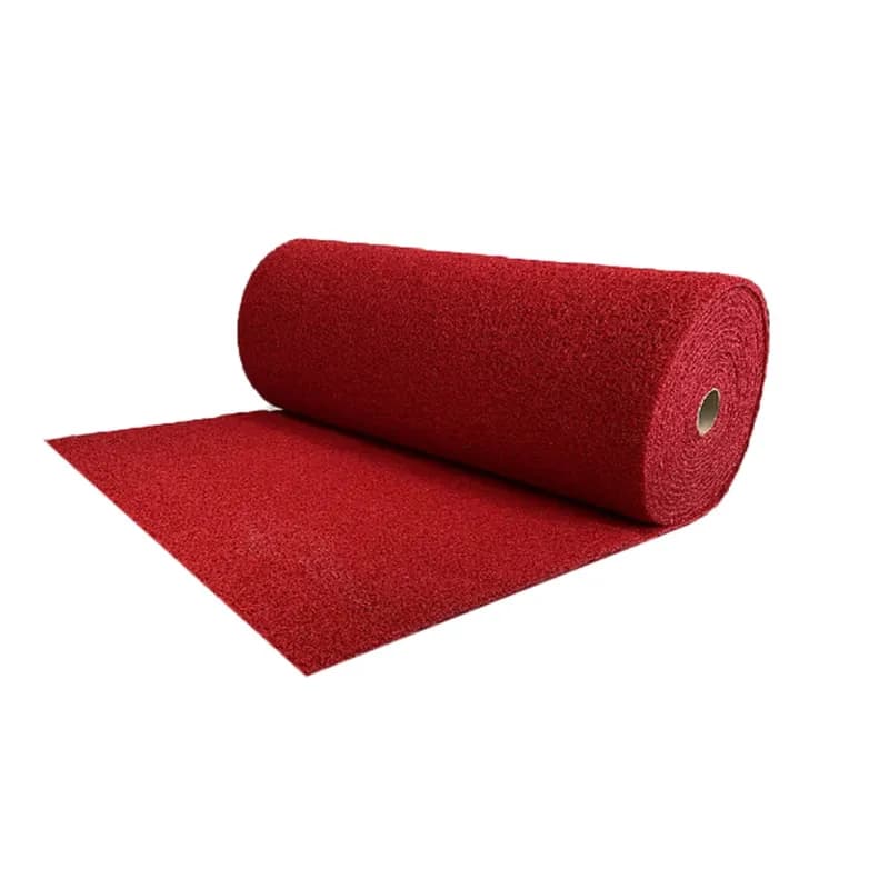 Walkm. Kıvırcık Paspas 12 mm X100 cm Kırmızı 20 mt