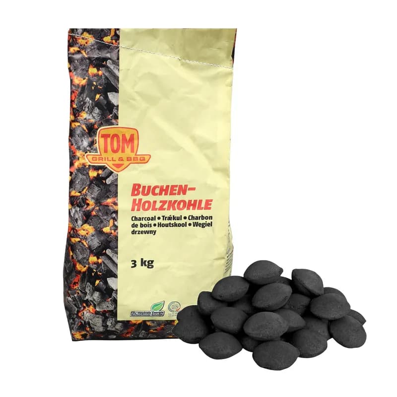 Buchen Mangal Kömürü Briket Sıkma 3 kg (Sarı)