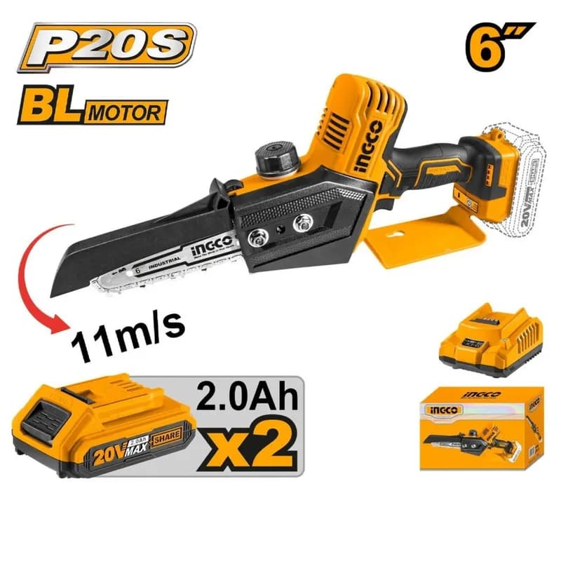 İNGCO CGSLI20682 Li-İon Akülü Dal Kesme 20 V