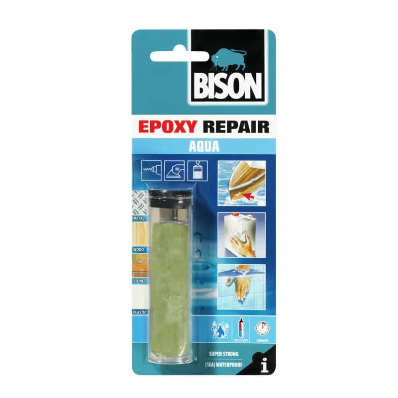 BİSON Epoxy Tamir Macunu Aqua 56 gr Çubuk