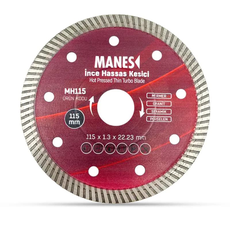 MANES İnce Hassas Kesme Kırmızı 115x1.3x22 (MH115)