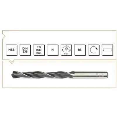MTE HSS Taşl. Matkap Ucu DIN338 13.5 mm 7001350