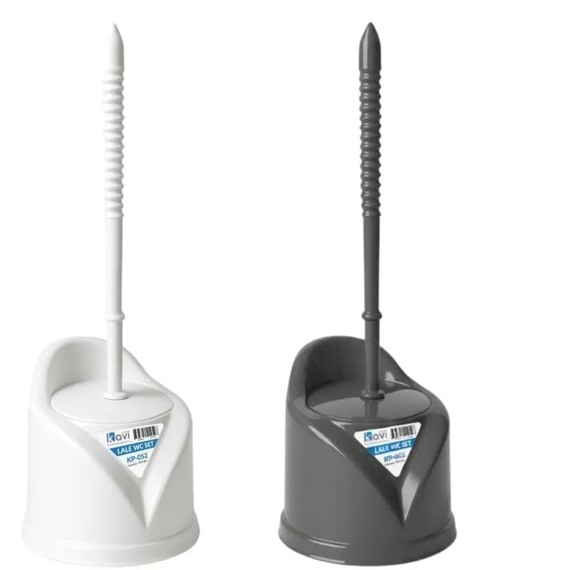 KAVİ WC Temizlik Fırçası Gri-Beyaz KP-052