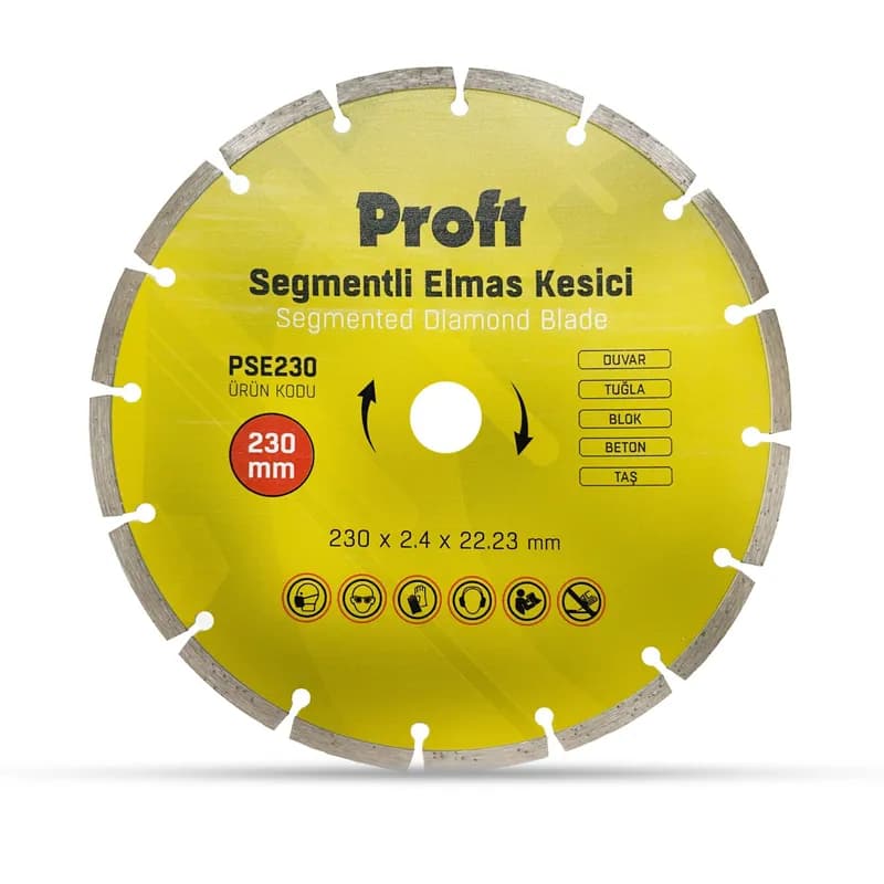 Proft Segmentli Elmas Kesici 230x2.4x22 (PSE230)