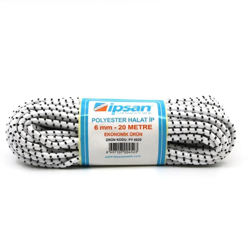 İPSAN Polyester İpek Örme Halat 6 mm 20 mt PY0620
