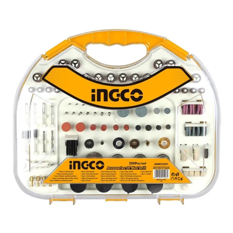 İNGCO AKMG2501 Mikro Aksesuar Seti 250 PCS.