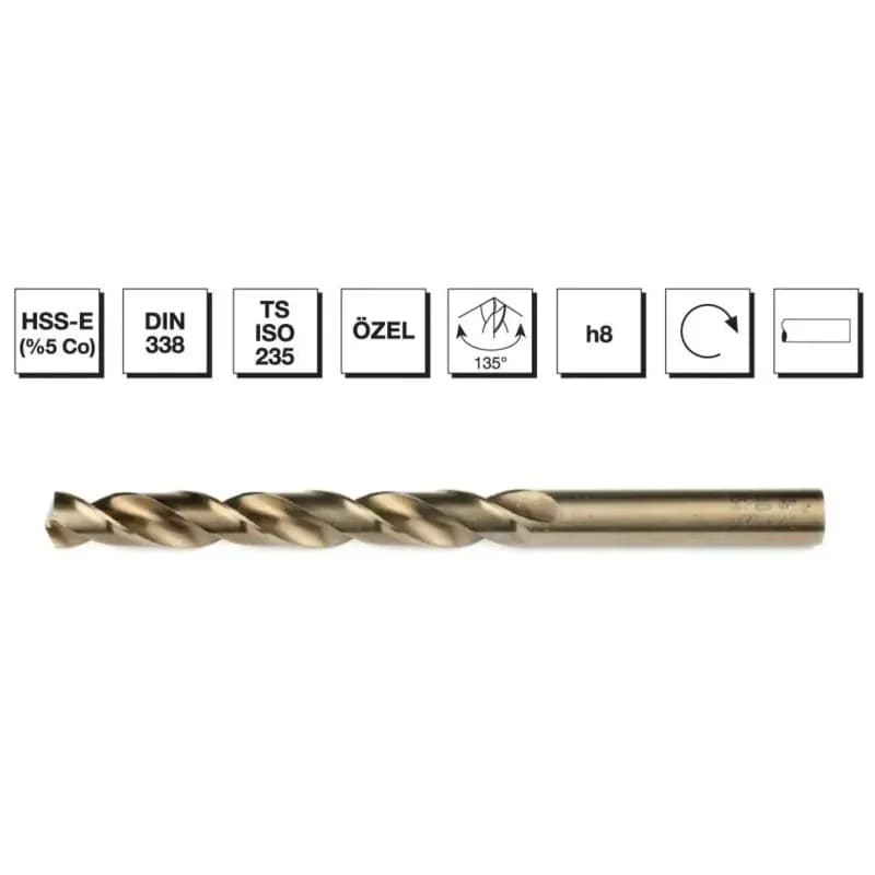 MTE HSS Matkap Ucu Altın SR DIN338 6.5 mm 5000650