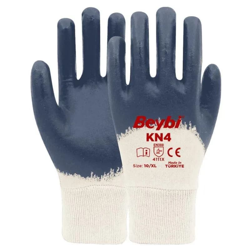 BEYBİ KN4 Nitril Eldiven Lacivert NO:10