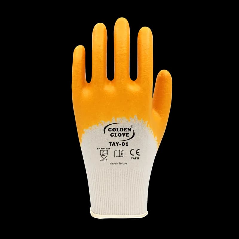 Golden Glove Tay-01 Nitril Eldiven Sarı NO:10
