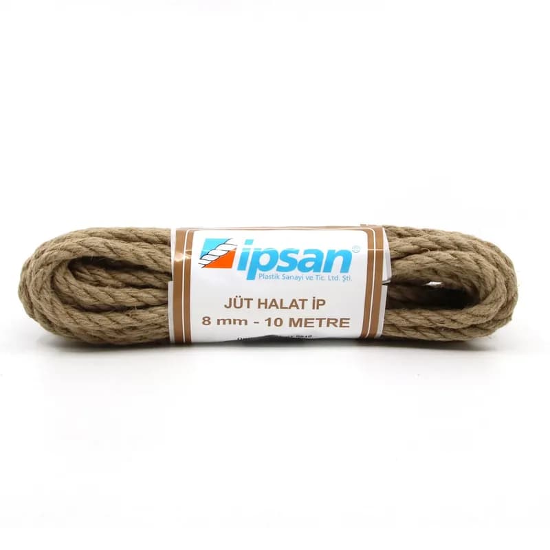 İPSAN Kendir Halat(jüt) 8 mm 10 mt JT0810