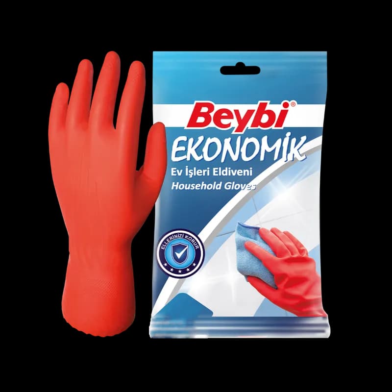 BEYBİ Eko Lastik Eldiven No: 7- 7.5