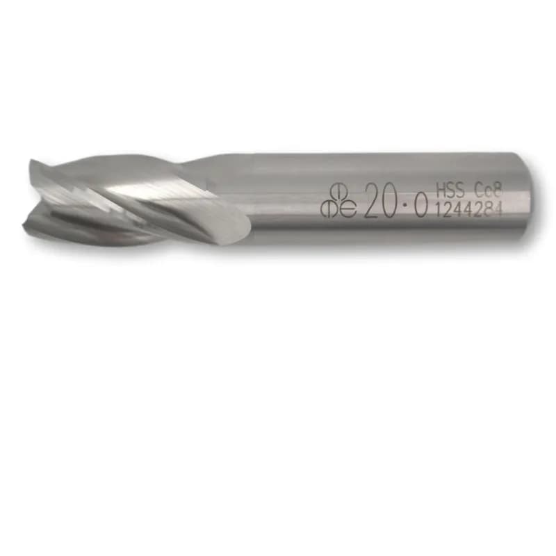 MTE HSSE Parmak Freze Kısa DIN844 20 mm 276182000