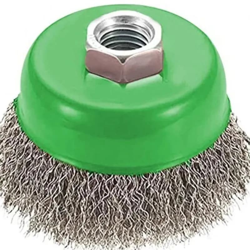 CTM Paslanmaz Saçaklı Çanak Fırça (PSC-80) 80 mm