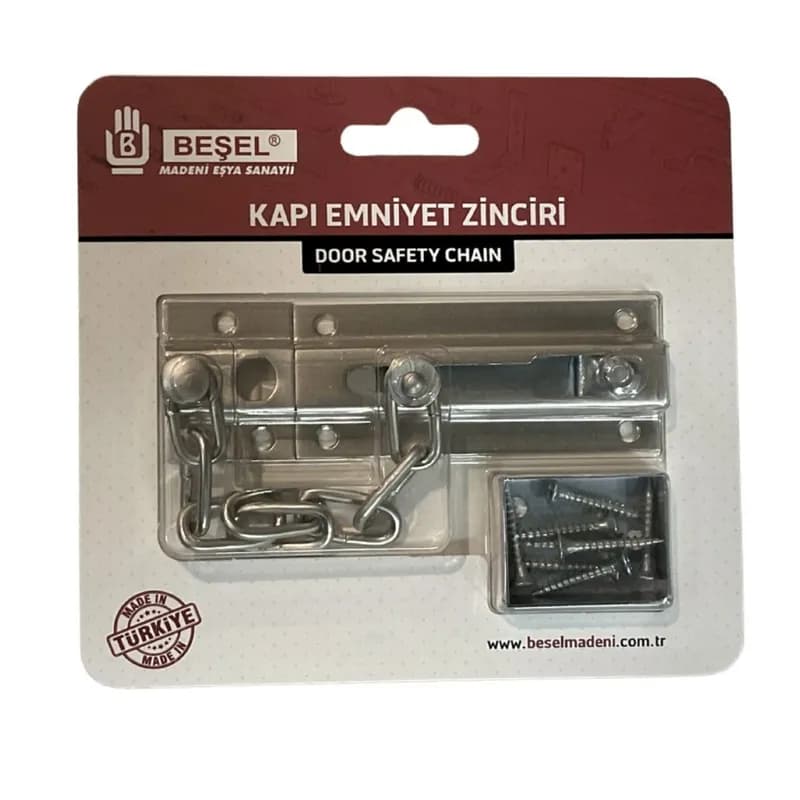 BEŞEL Kapı Emniyet Zinciri Saten BA120ST