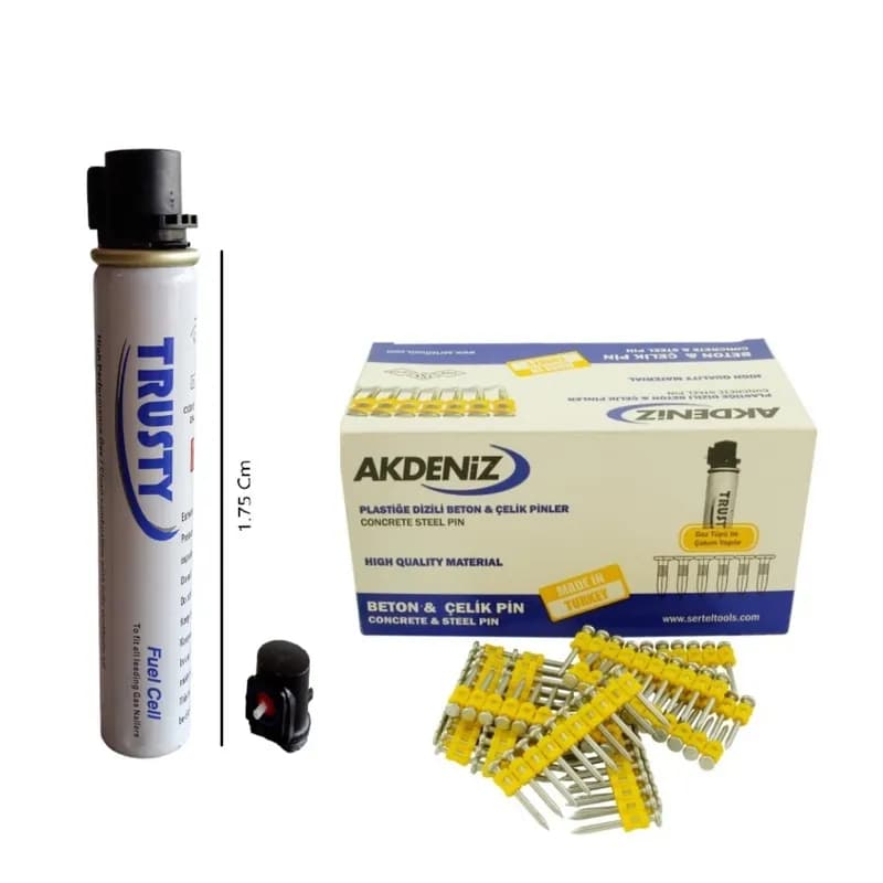AKDENİZ Max Gazlı Taban. Çivi 32 (1000 ÇİVİ+1 Gaz)