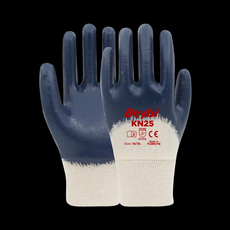 BEYBİ KN25 Nitril Eldiven Lacivert NO:10
