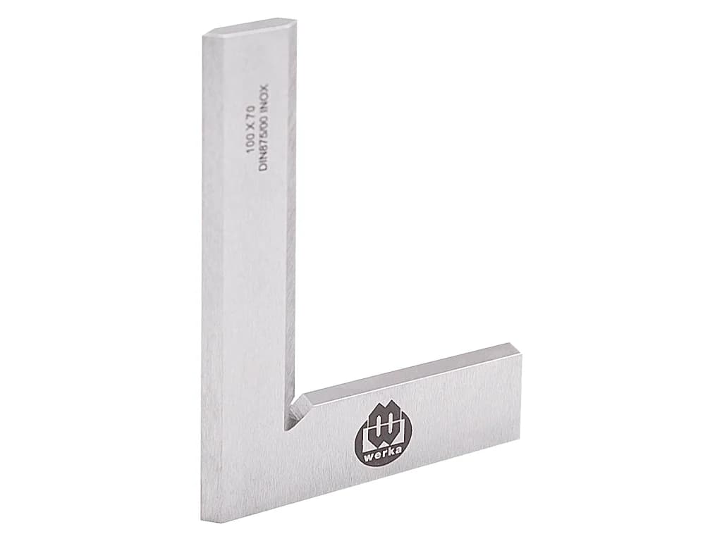 Werka 90° Knife-Edge Square DIN875/00, 50×40–200×130 mm