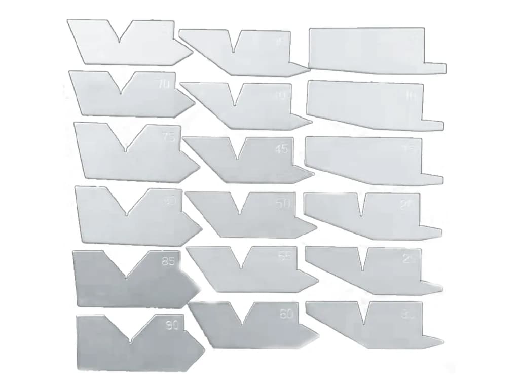 Werka Angle Gauge Block Set 5°-90° x 0.5° 18 Pieces W5123-S18