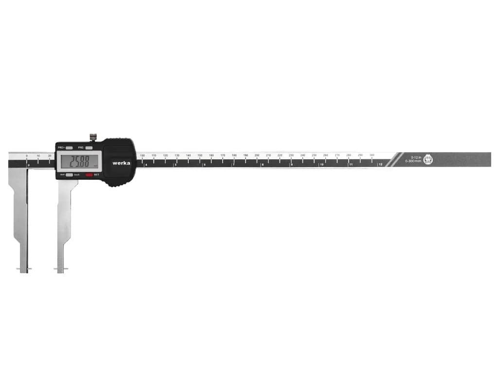 Werka Digital Caliper with Interchangeable Jaws 300 x 0.01 mm W2235-300B