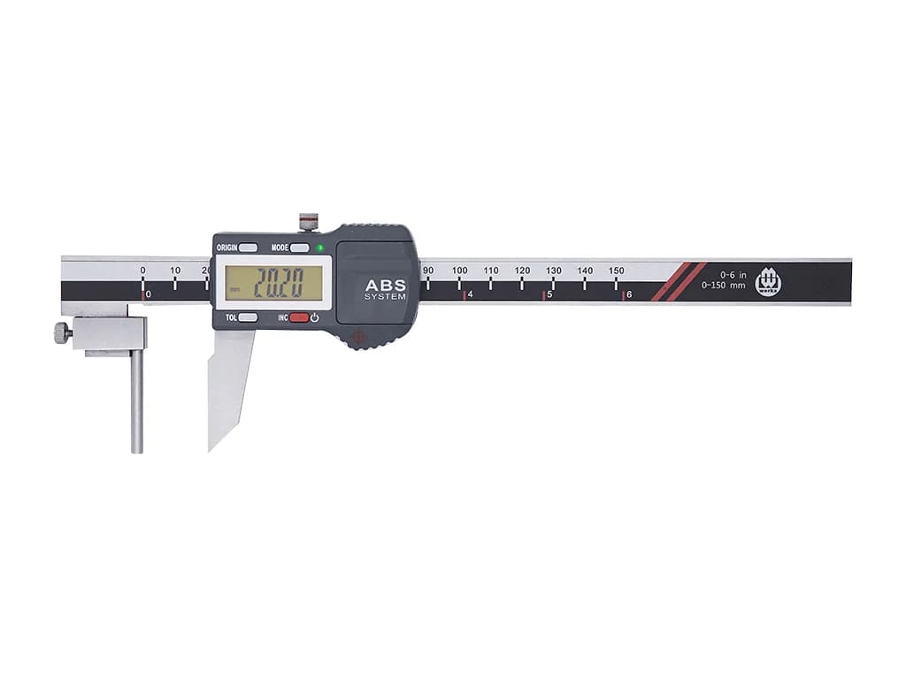 Werka Digital Tube Wall Thickness Caliper 150 x 0.01 mm W2216-150