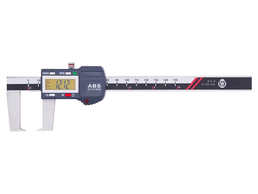 Werka Digital Outside Groove Caliper 150 x 0.01 mm W2215-150