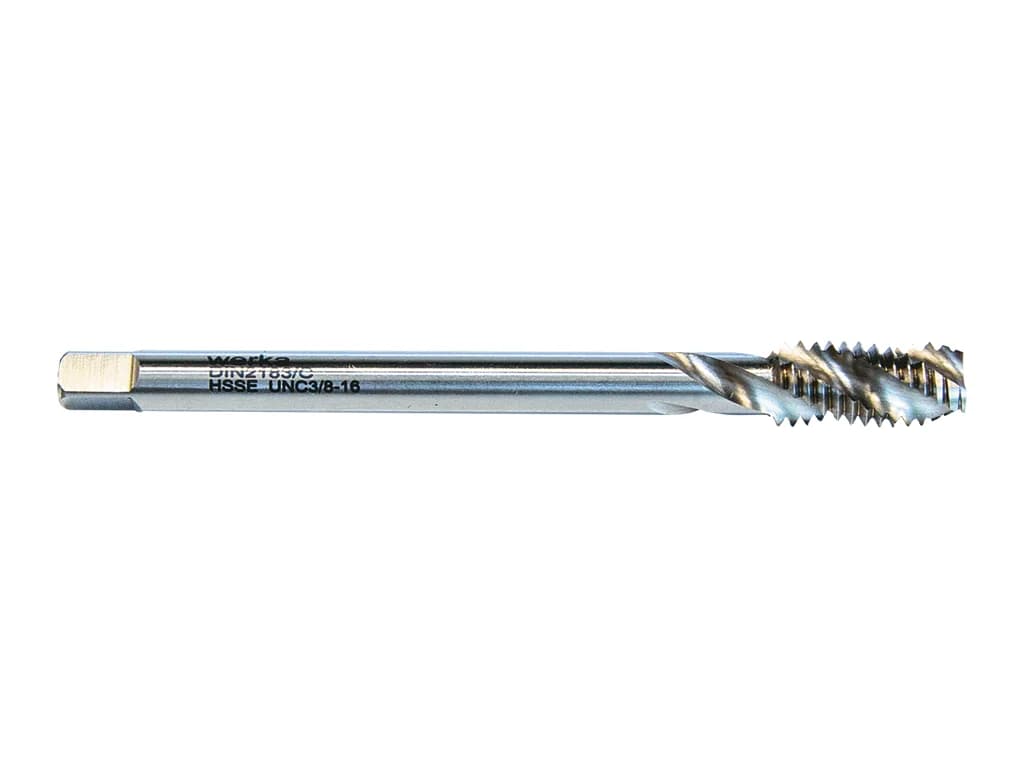 Werka DIN2183/C HSS-E Spiral Flute Machine Taps, UNC
