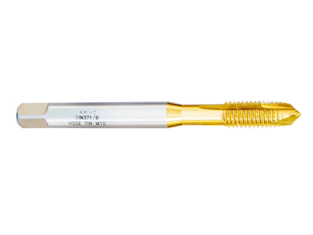 Werka DIN371/B HSSE-TiN Straight Flute Machine Tap