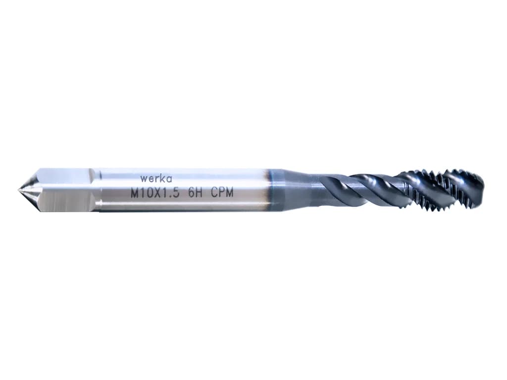 Werka DIN371/C HSSE-TiCN Dry Cutting 35° Spiral Flute Machine Tap (Metric)