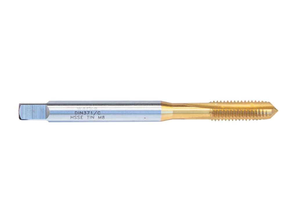 Werka DIN371/C HSSE-TiN Straight Flute Machine Tap