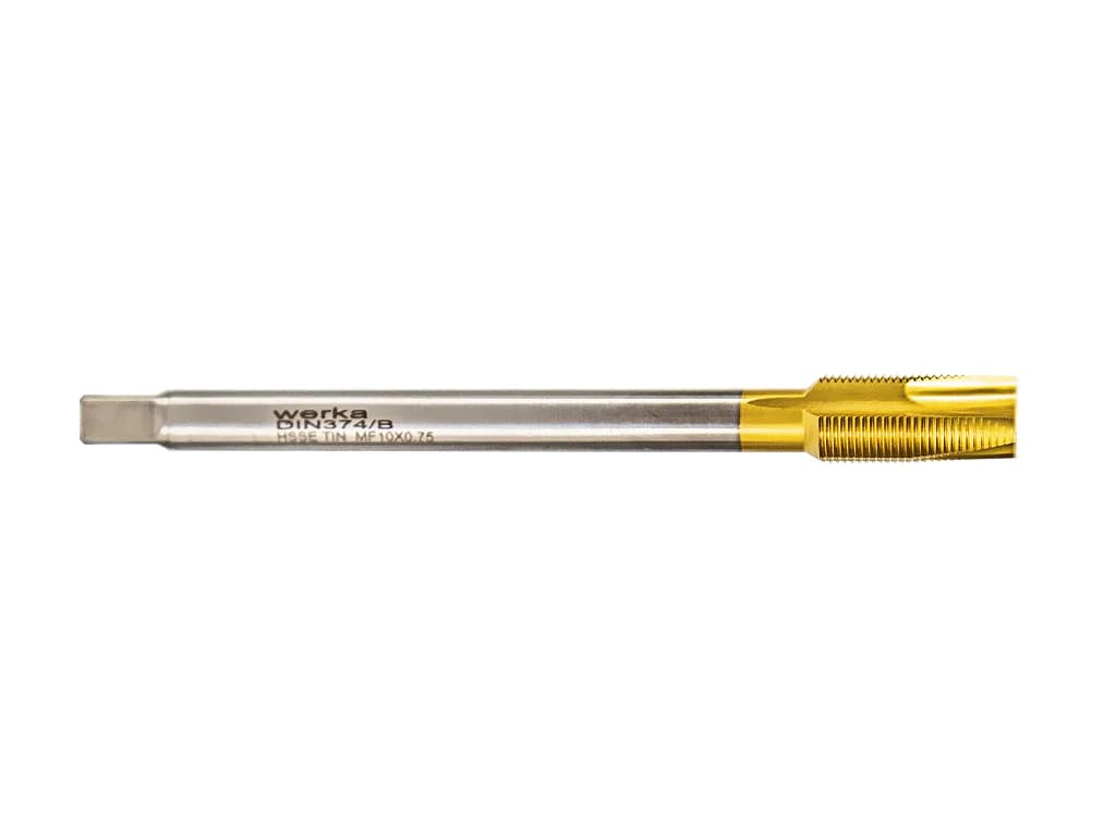 Werka DIN374/B HSS-E TiN Straight Flute Machine Tap (Metric Fine)