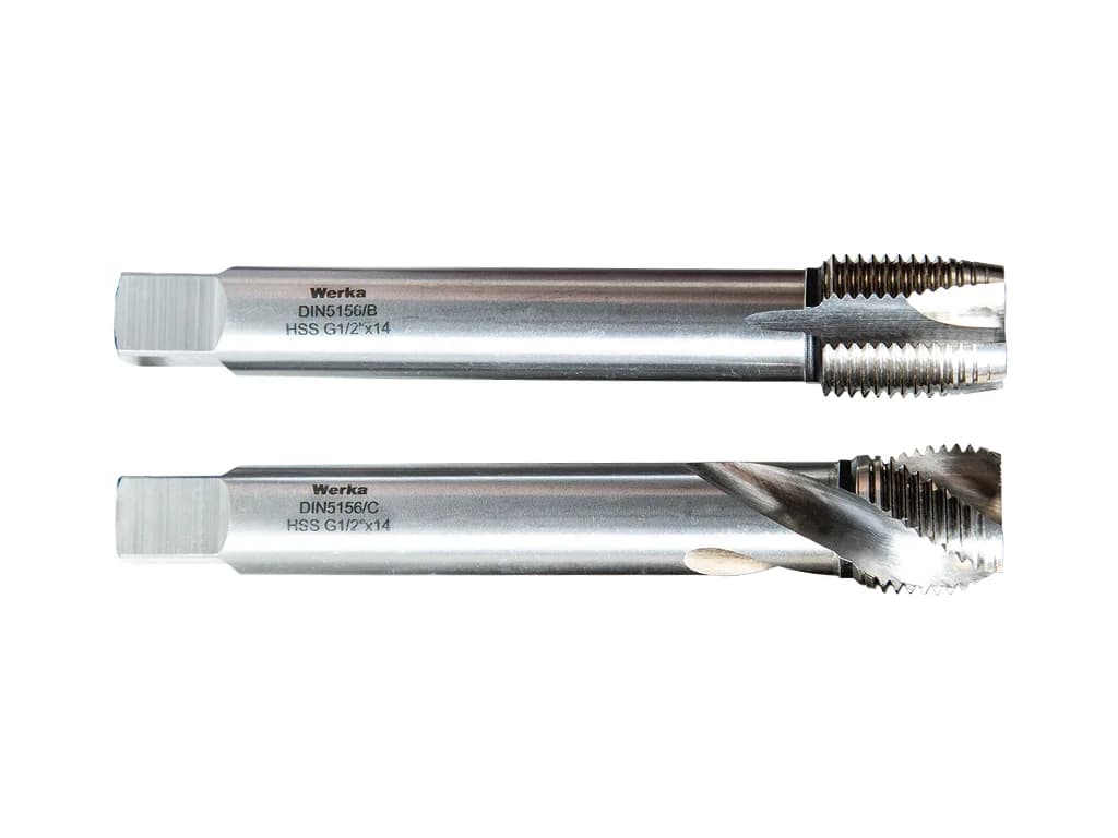 Werka DIN5156/B HSS BSP Straight Flute Machine Tap