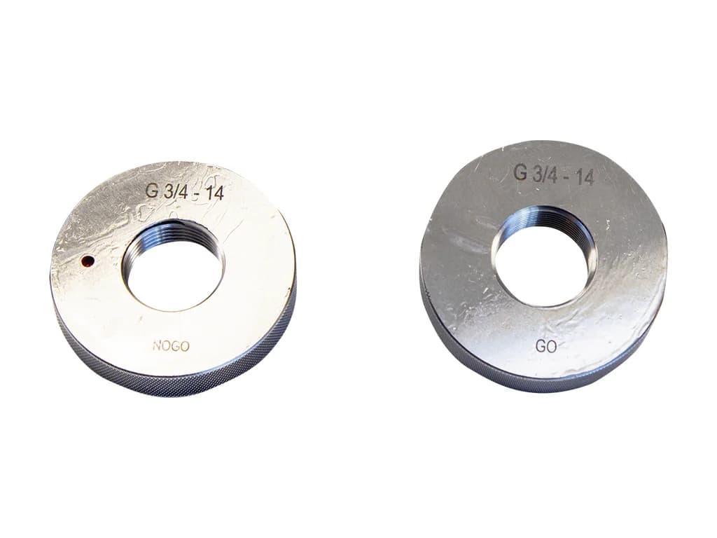 Werka BSP Thread Ring Gauge Go/No-Go Pair