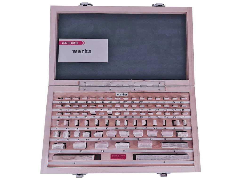 Werka Inch Steel Gauge Block Set 81 Pieces Grade 0 W280-5158