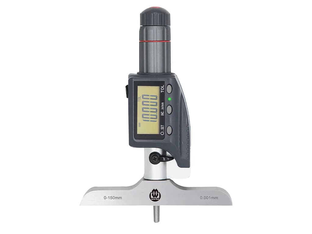 Werka IP54 Digital Depth Micrometer 150 x 0.001 mm W217-6254