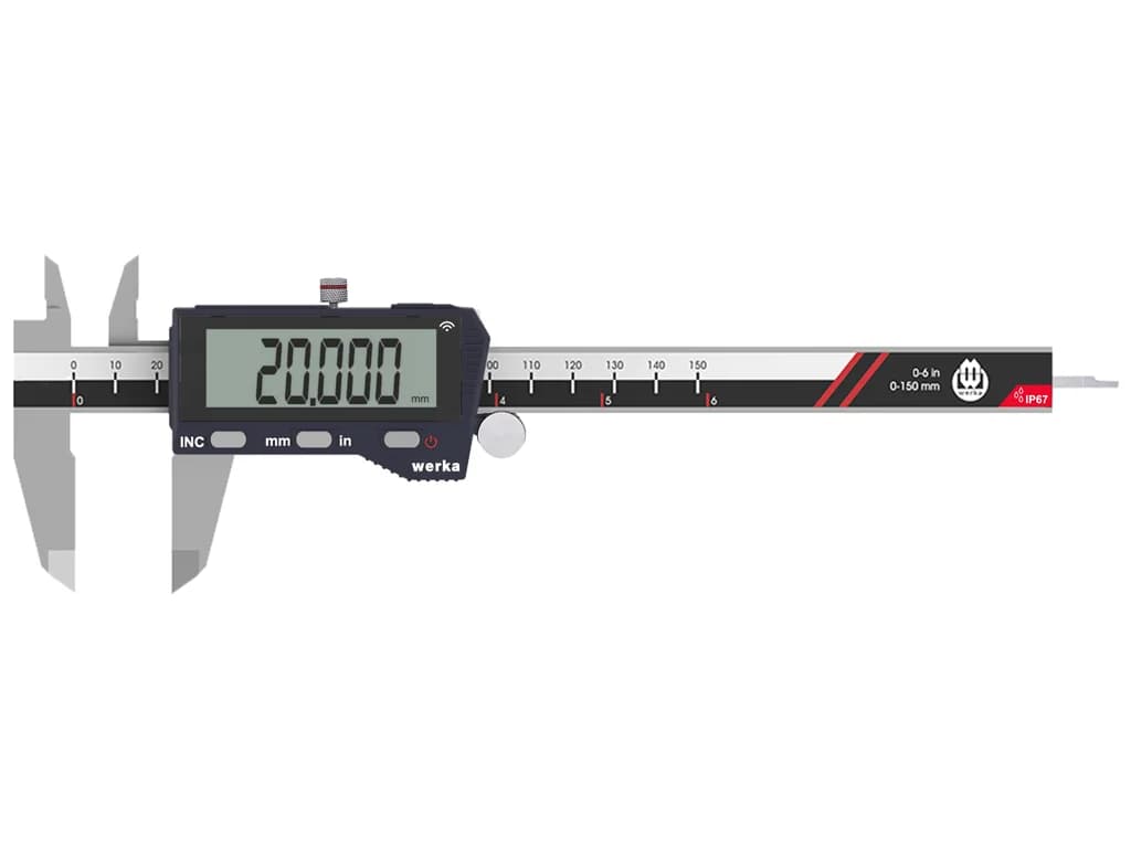 Werka IP67 Bluetooth Digital Calipers, W2230 Series