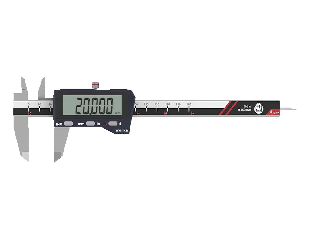 Werka IP67 Large-Display Digital Calipers