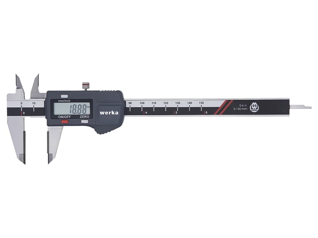 Werka Digital Calipers with Carbide Jaws