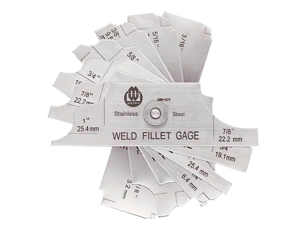 Werka Fillet Weld Gauge 3.2-25.4 mm W269-025